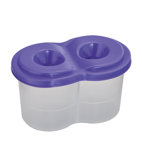 Pahar ne-vărsător dublu, violet, ZiBi